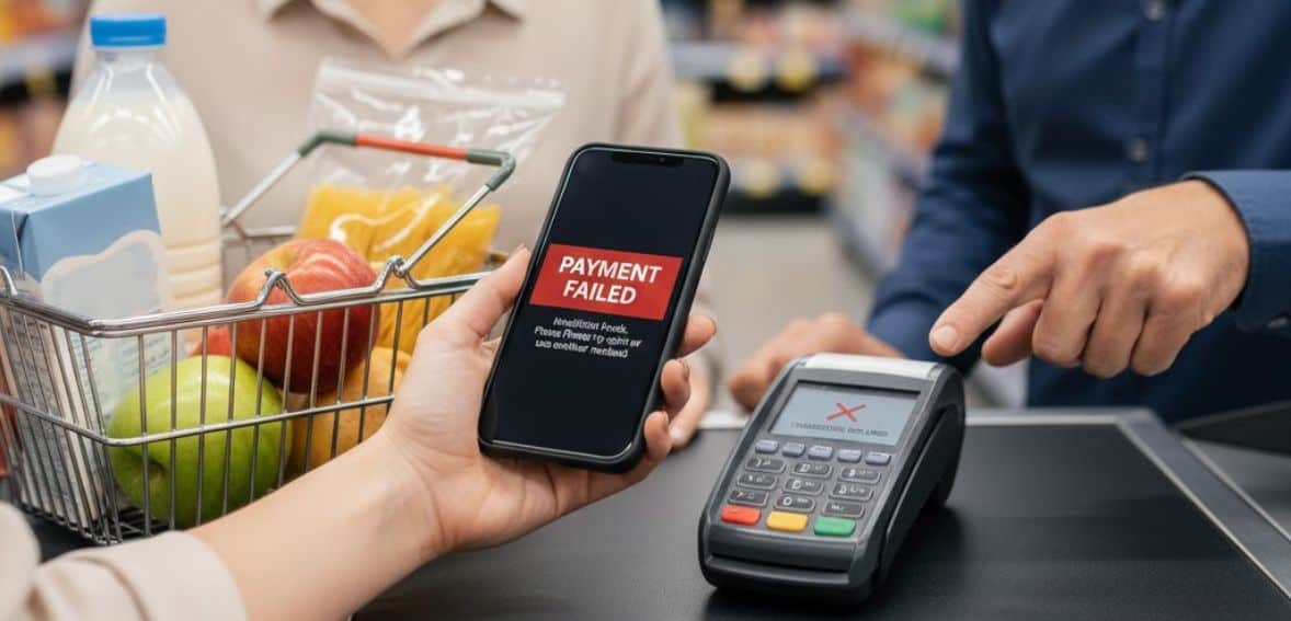 Payment processing failed